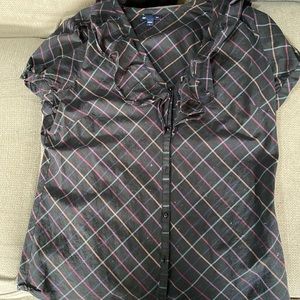 GAP, Cotton, light top, cute light ruffle GAP, Size Large